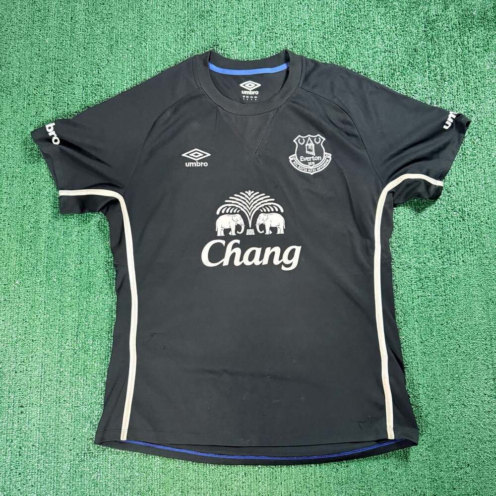 2014/15 Umbro Everton FC Away Jersey Size Large Black Football Shirt